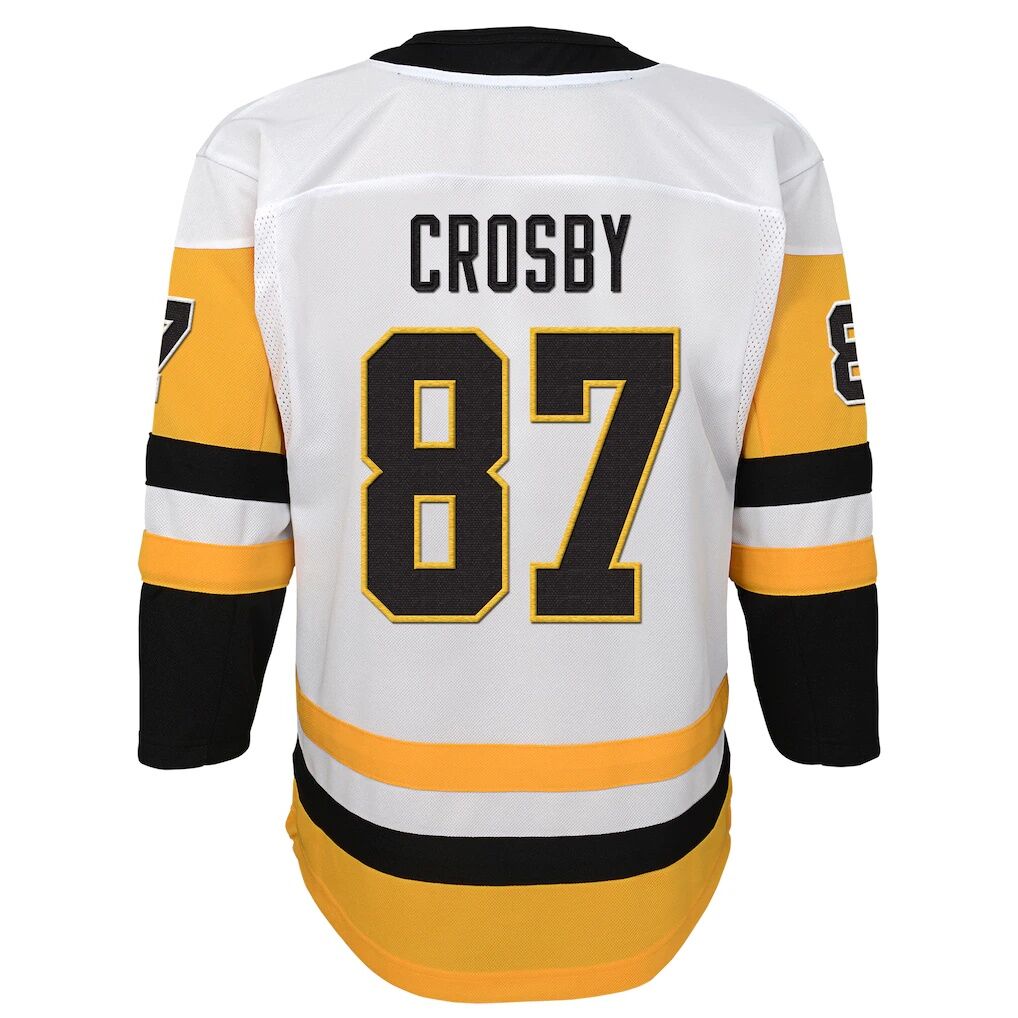Sidney Crosby Pittsburgh Penguins Outerstuff Youth Away Captain's Patch Jersey