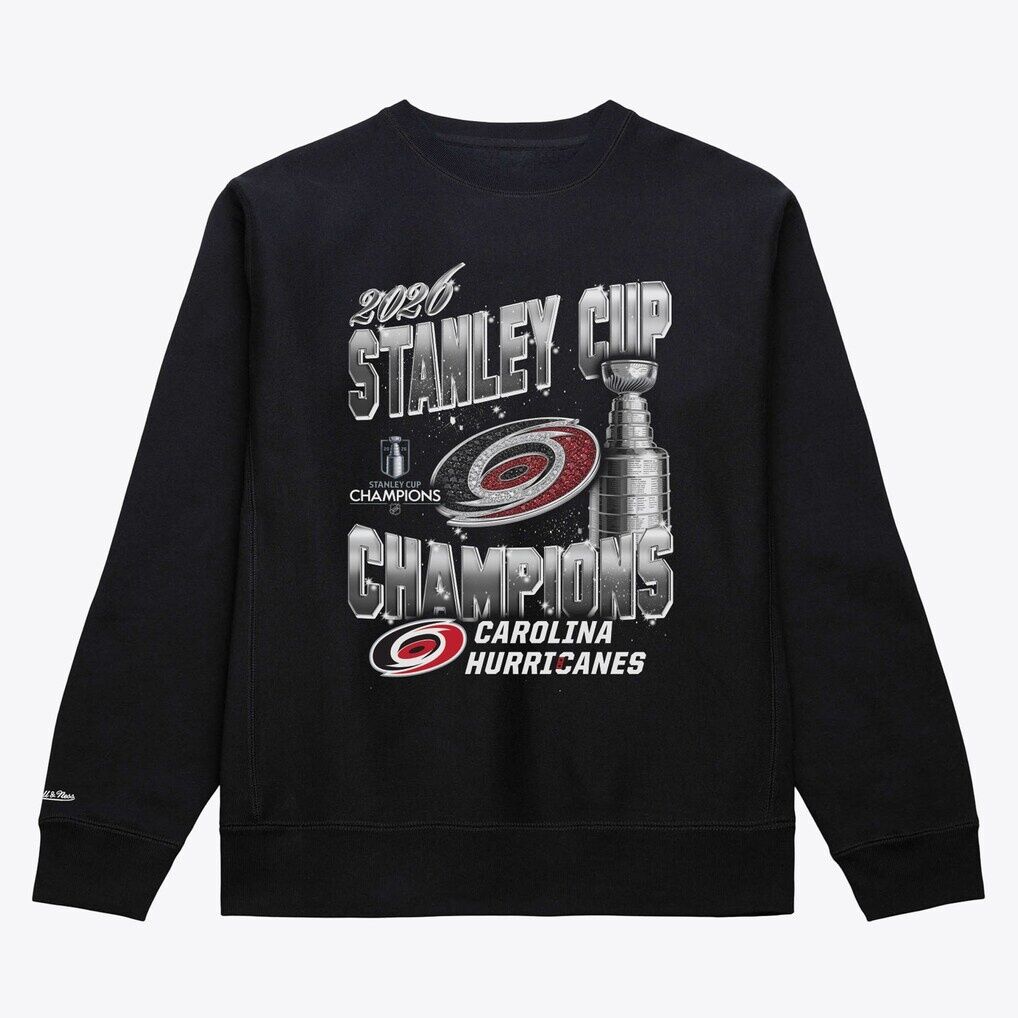 Carolina Hurricanes Mitchell & Ness 2026 Stanley Cup Champions Trophy Sweatshirt