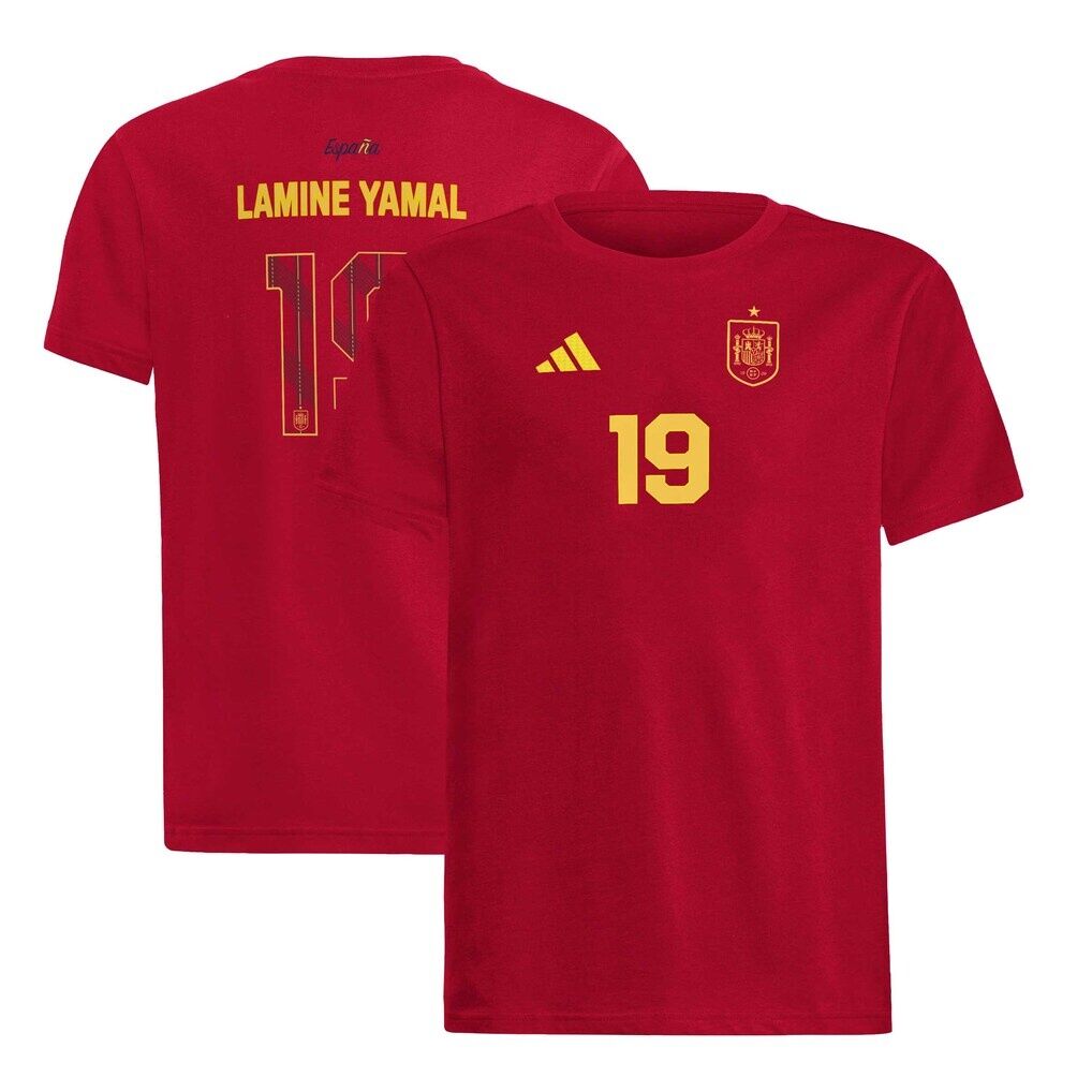 Lamine Yamal Spain National Team adidas Youth Name & Number T-Shirt