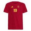 Lamine Yamal Spain National Team adidas Youth Name & Number T-Shirt - Red - Side View