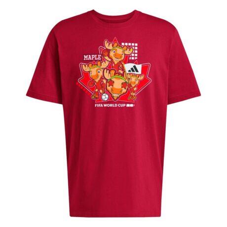 Canada adidas FIFA World Cup 2026 Host Country Mascot T-Shirt - Red - Front View