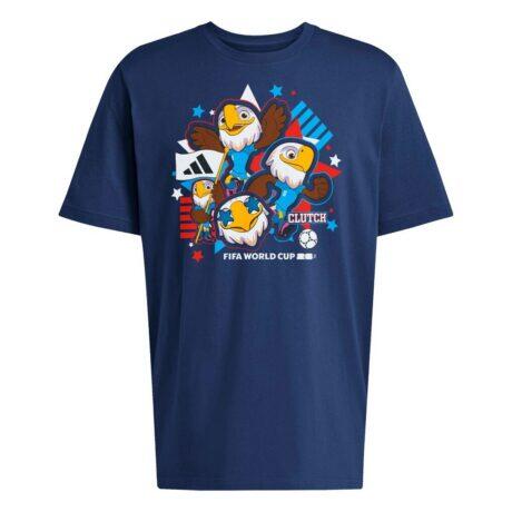 USA adidas FIFA World Cup 2026 Host Country Mascot T-Shirt - Navy - Front View
