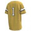 #1 Georgia Tech Yellow Jackets Under Armour Youth Replica Football Jersey - Gold - Detail View