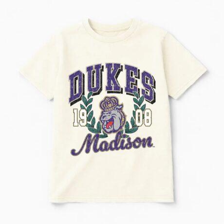 James Madison Dukes Gameday Couture Women's Raised on Victory T-Shirt - - Front View