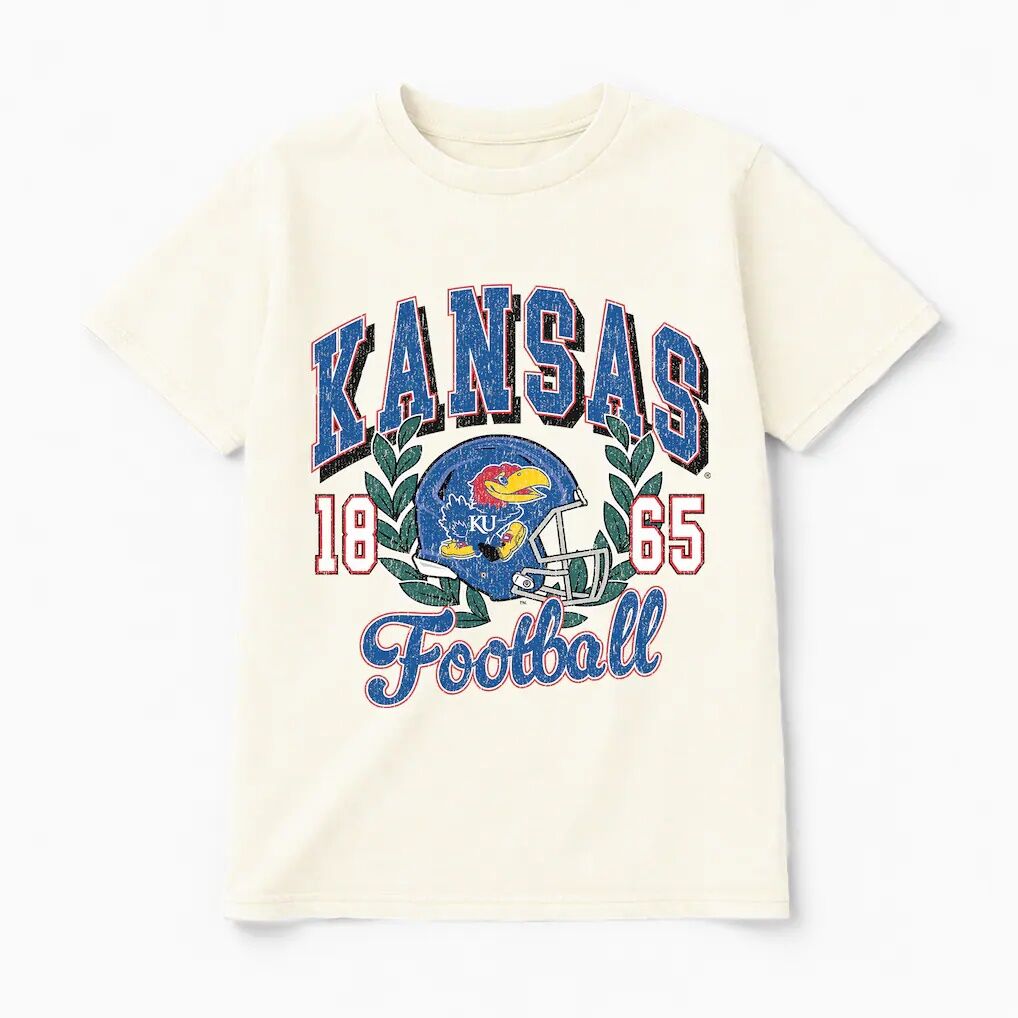 Kansas Jayhawks Gameday Couture Women's Raised on Victory T-Shirt - Natural