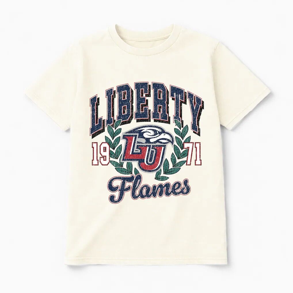 Liberty Flames Gameday Couture Women's Raised on Victory T-Shirt - Natural