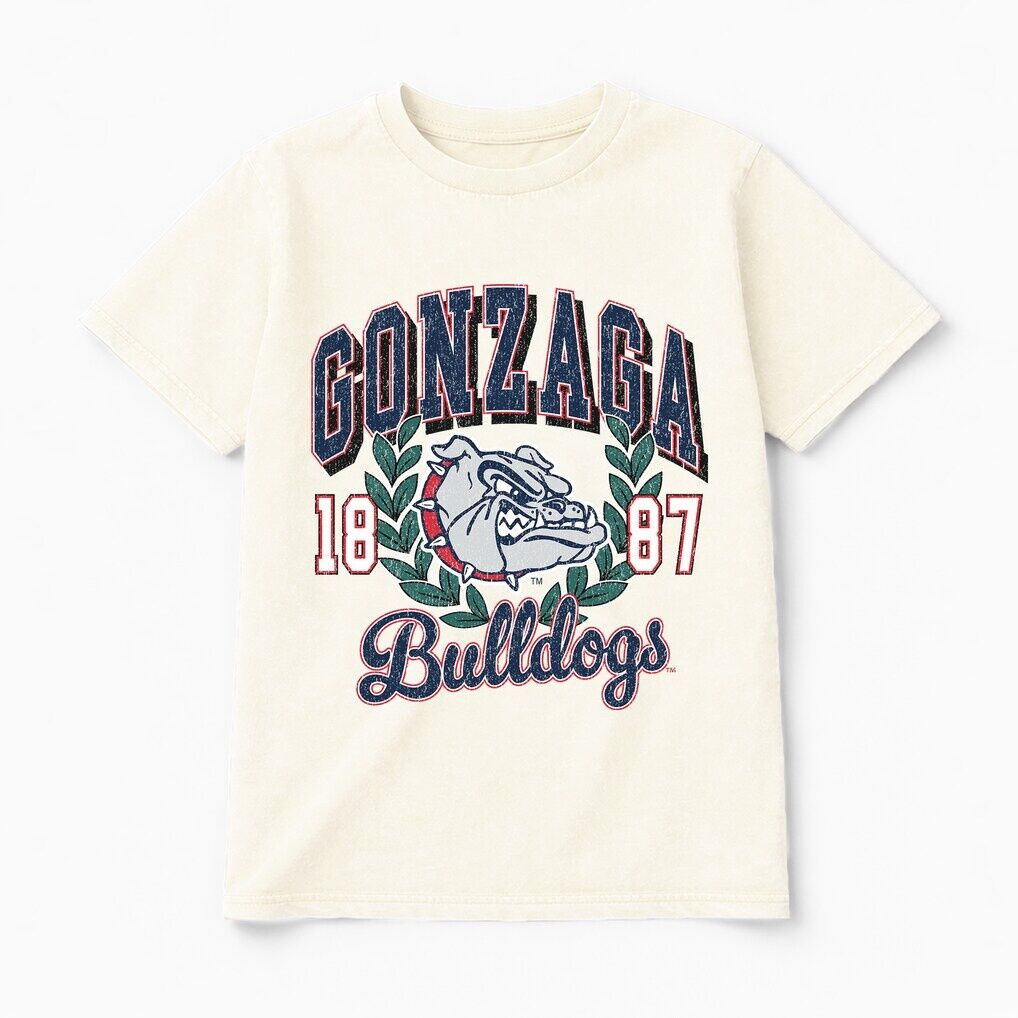 Gonzaga Bulldogs Gameday Couture Women's Raised on Victory T-Shirt - Natural