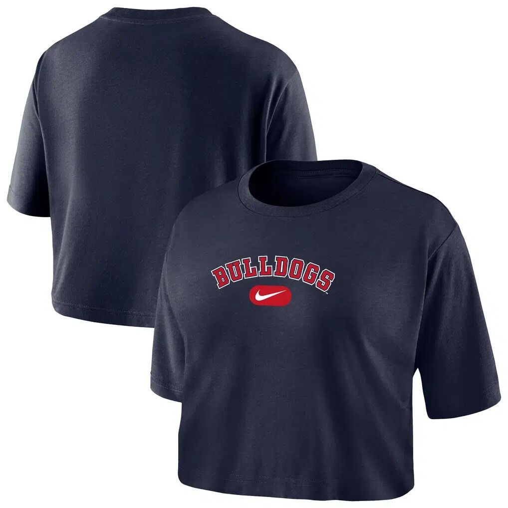 Gonzaga Bulldogs Nike Women's Dri-FIT Cropped T-Shirt