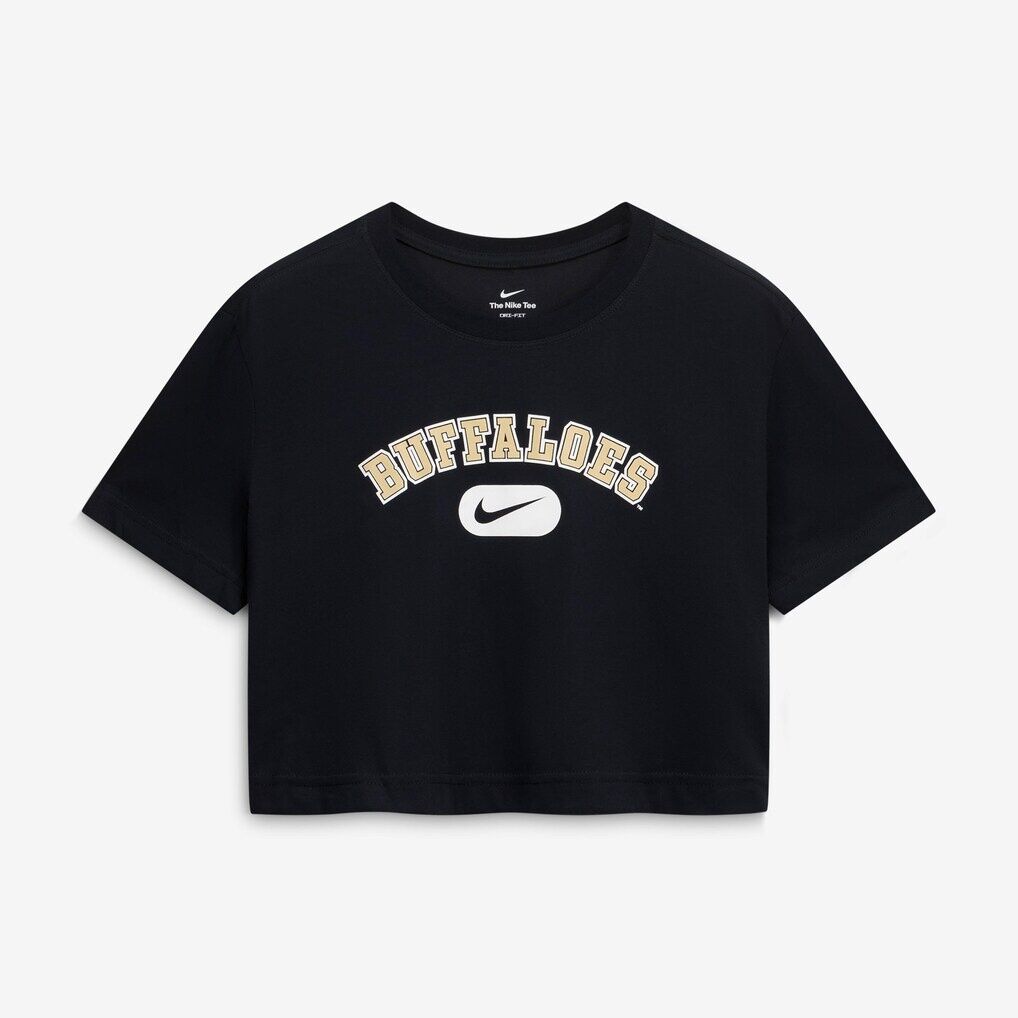 Colorado Buffaloes Nike Women's Dri-FIT Cropped T-Shirt