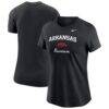 Arkansas Razorbacks Nike Women's Primary T-Shirt - Black - Front View