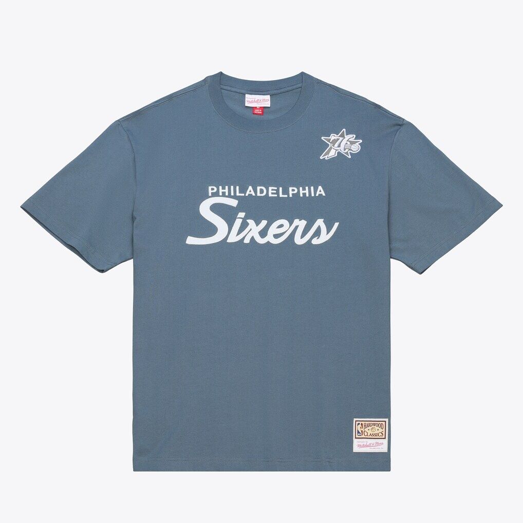Philadelphia 76ers Mitchell & Ness Thunderstorm Short Sleeve T-Shirt