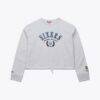 Philadelphia 76ers Mitchell & Ness Women's Crop Fleece Toggle Crewneck - - Alt1