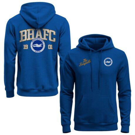 Brighton and Hove Albion 1863FC Athletic Wordmark Hoodie - Royal