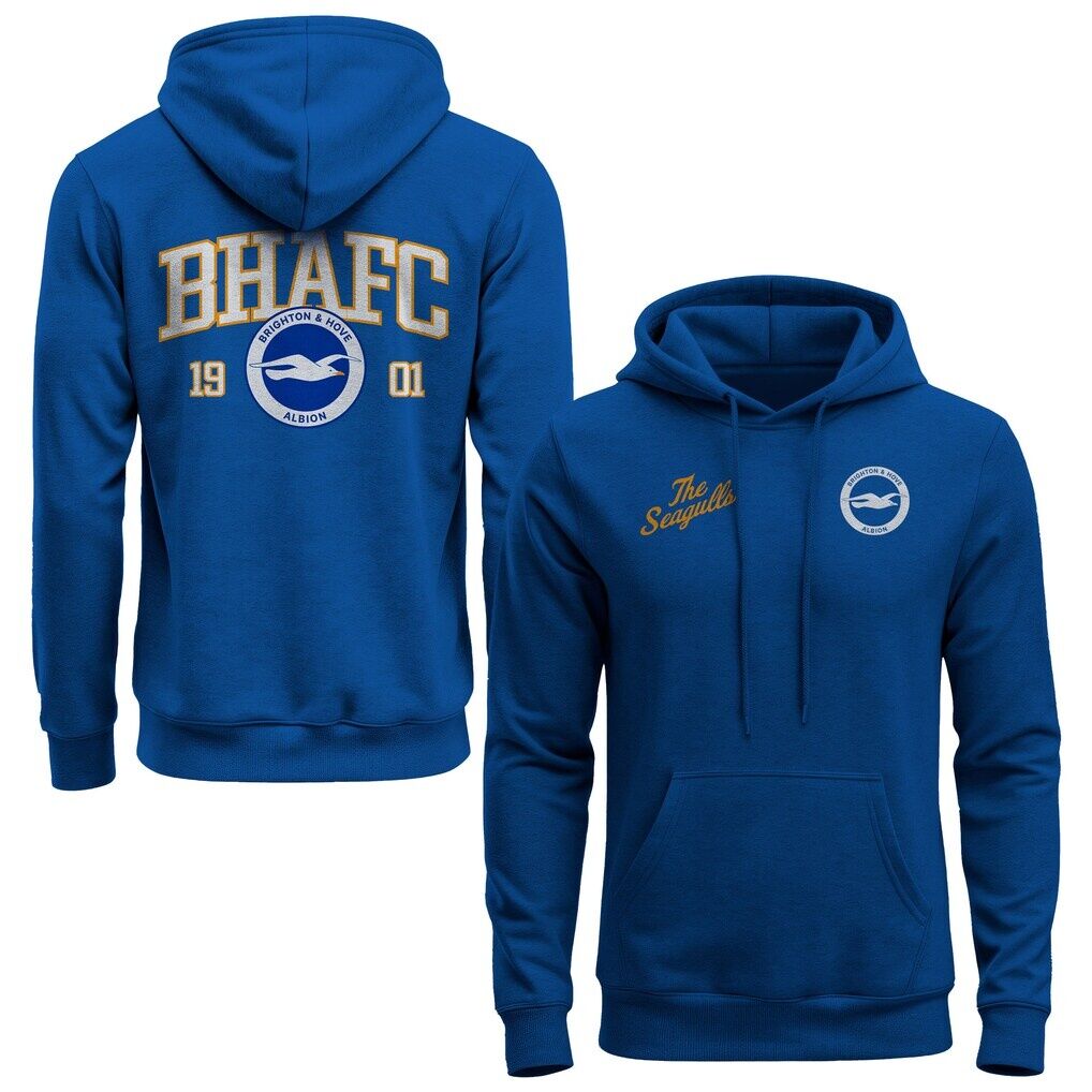 Brighton and Hove Albion 1863FC Athletic Wordmark Hoodie - Royal
