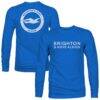 Brighton and Hove Albion 1863FC Mono Badge & Wordmark Long Sleeve T-Shirt - - Front View