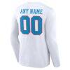 Tennessee Titans Team Authentic Personalized Name & Number Long Sleeve T-Shirt - White - Detail View