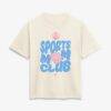 Edmonton Oilers Women's Sports Mom Club T-Shirt - Cream - Front View