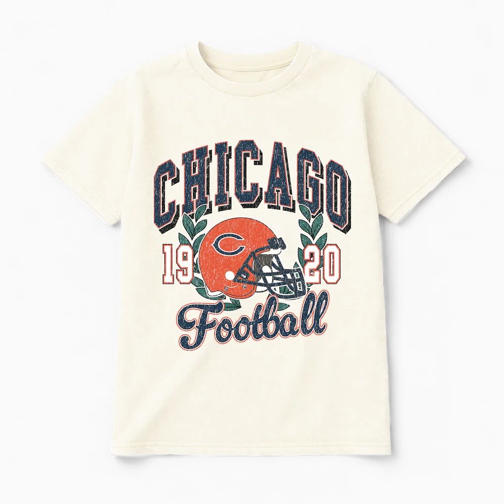Chicago Bears Gameday Couture Women's Raised on Victory T-Shirt - Natural