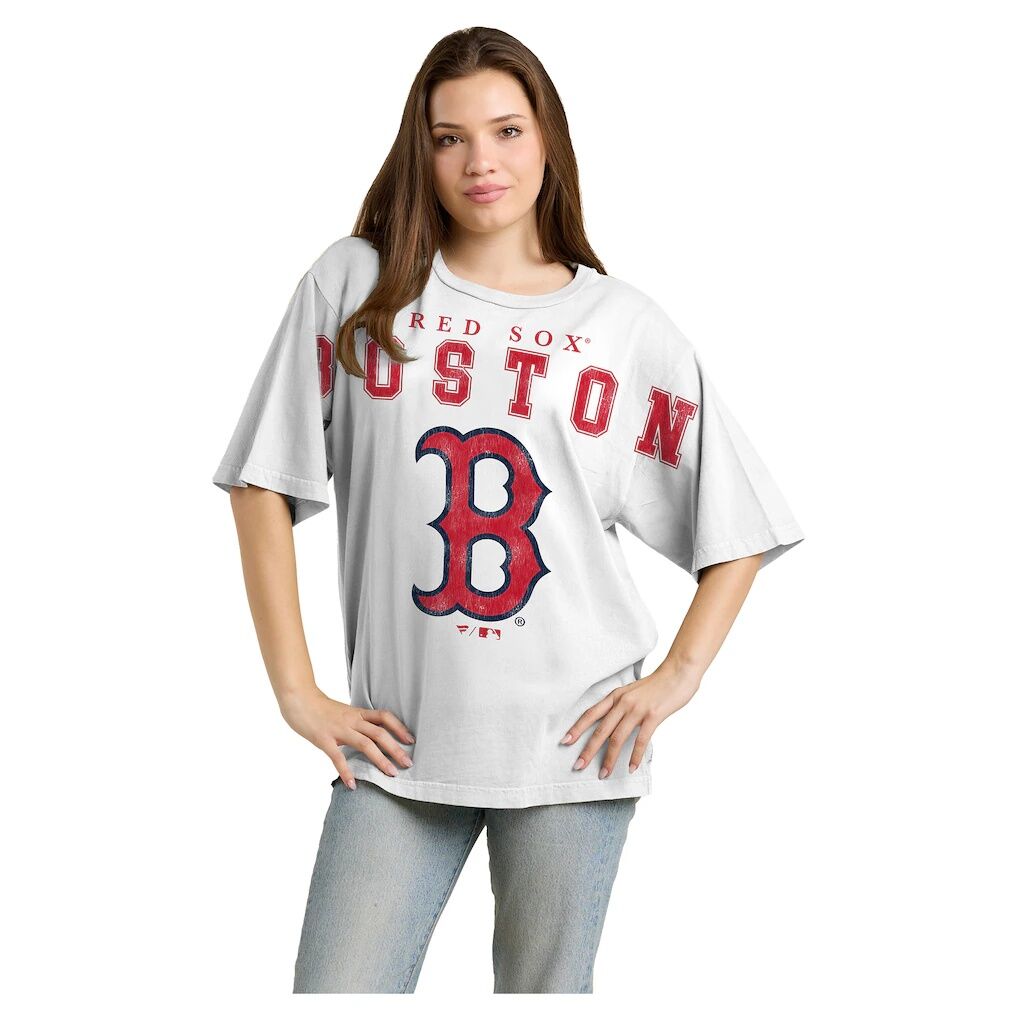 Boston Red Sox Fashion7 Women's Relaxed Big Text T-Shirt