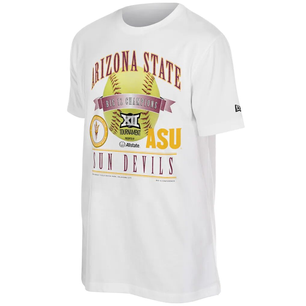 Arizona State Sun Devils New Era 2026 Big 12 Softball Tournament Champions Locker Room T-Shirt