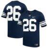 #26 BYU Cougars Nike Home Replica Football Jersey - Navy - Front View