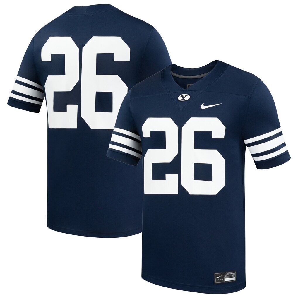 #26 BYU Cougars Nike Home Replica Football Jersey