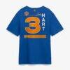 Josh Hart New York Knicks 2026 NBA Finals Name & Number Legacy T-Shirt - Blue - Detail View