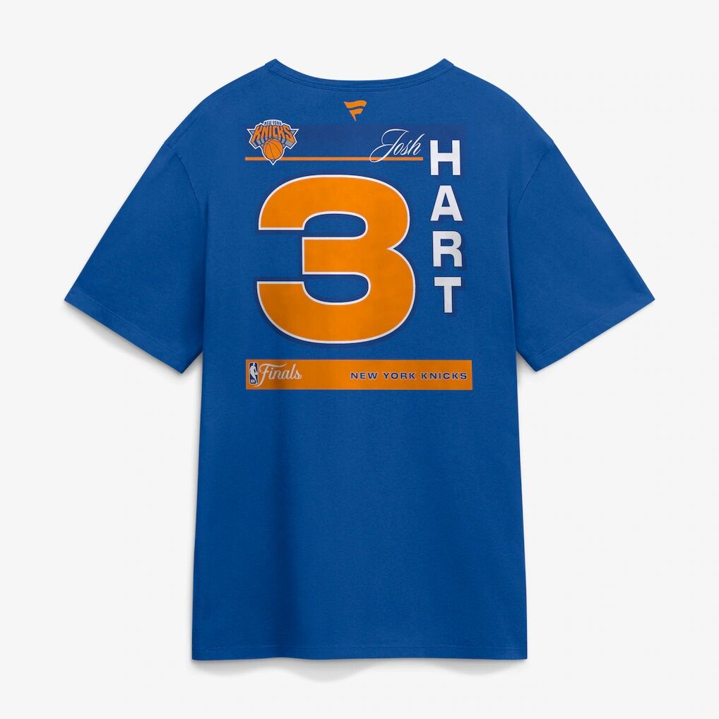 Josh Hart New York Knicks 2026 NBA Finals Name & Number Legacy T-Shirt
