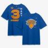 Josh Hart New York Knicks 2026 NBA Finals Name & Number Legacy T-Shirt - Blue - Front View