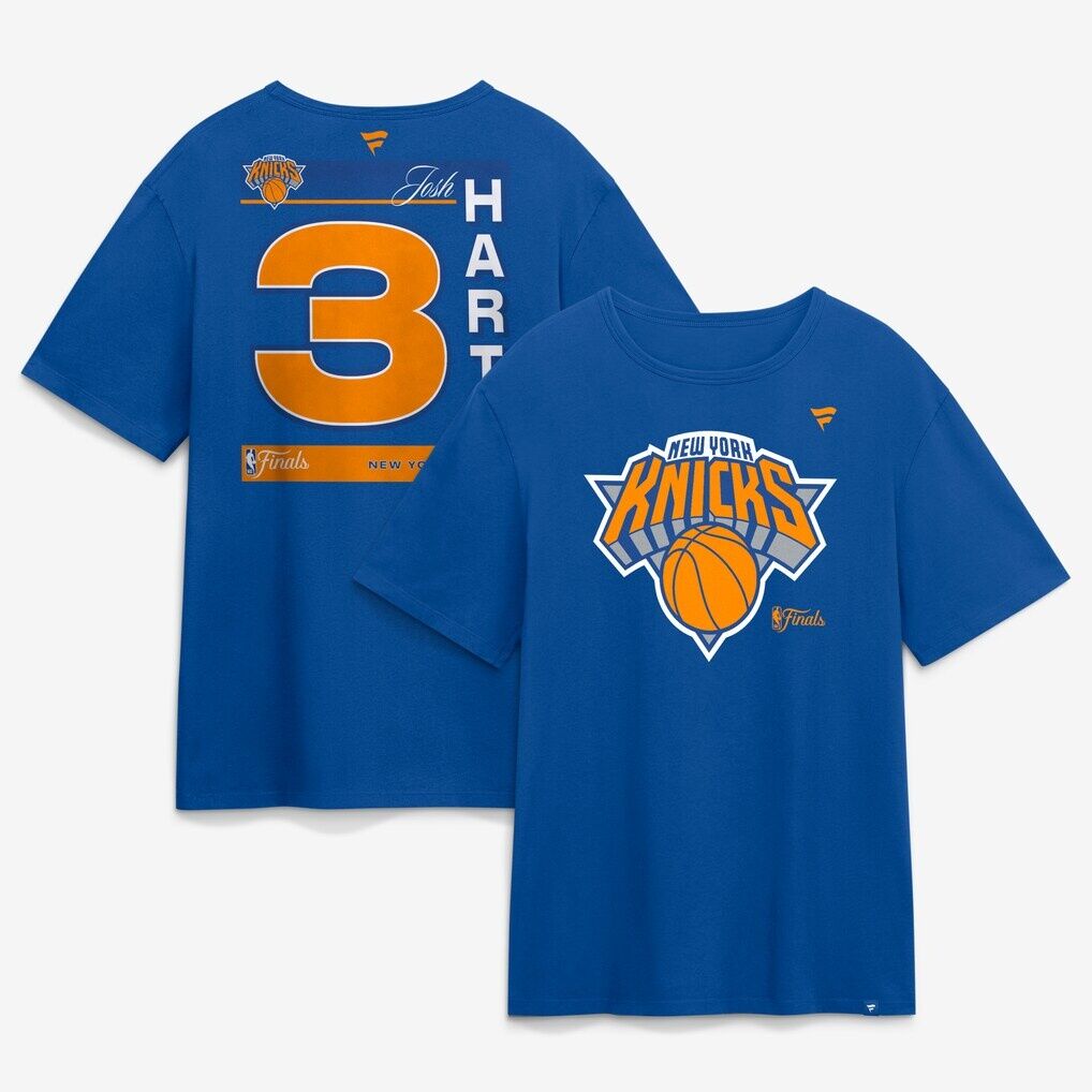 Josh Hart New York Knicks 2026 NBA Finals Name & Number Legacy T-Shirt