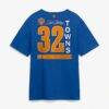 Karl-Anthony Towns New York Knicks 2026 NBA Finals Name & Number Legacy T-Shirt - Blue - Detail View