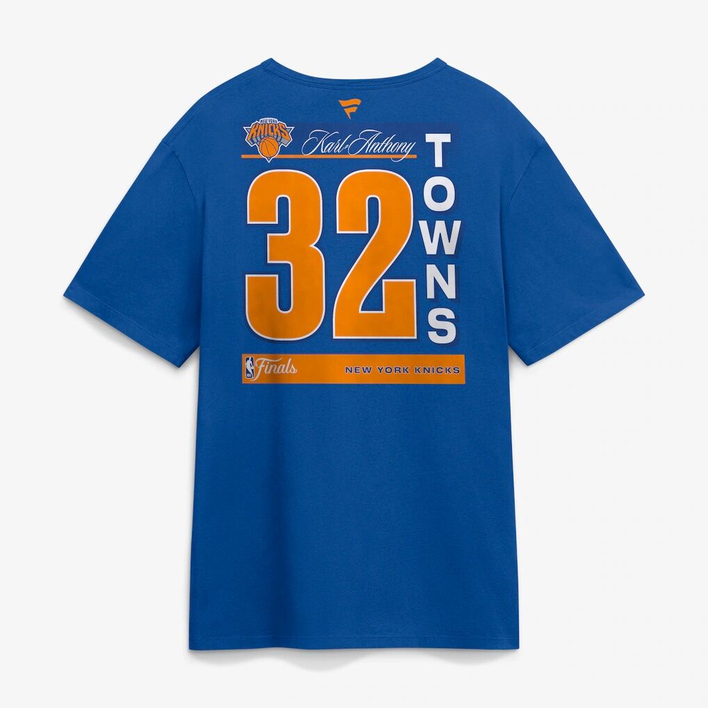 Karl-Anthony Towns New York Knicks 2026 NBA Finals Name & Number Legacy T-Shirt