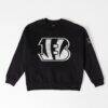 Cincinnati Bengals Gameday Couture Women's Bold Move Black Label Premium Drop Shoulder Sweatshirt - Black - Front View