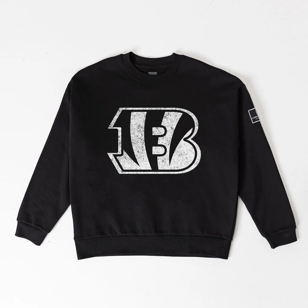Cincinnati Bengals Gameday Couture Women’s Bold Move Black Label Premium Drop Shoulder Sweatshirt