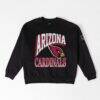 Arizona Cardinals Gameday Couture Women's Victory Prime Black Label Premium Drop Shoulder Sweatshirt - Black - Front View