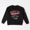 Tampa Bay Buccaneers Gameday Couture Women's Field Focus Black Label Premium Drop Shoulder Sweatshirt - Black - Front View