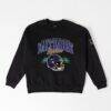 Baltimore Ravens Gameday Couture Women's Field Focus Black Label Premium Drop Shoulder Sweatshirt - Black - Front View