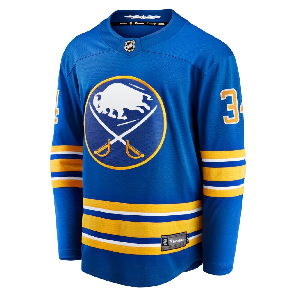 Alex Lyon Buffalo Sabres Fanatics Home Breakaway Jersey – Royal