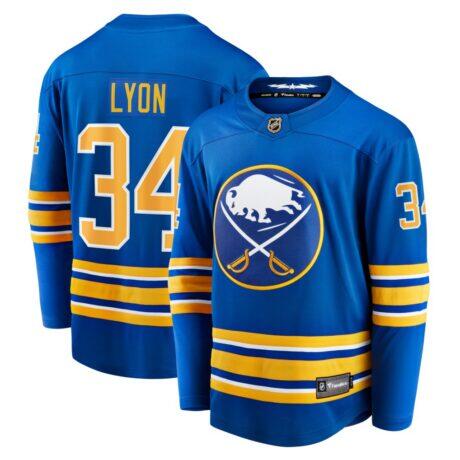 Alex Lyon Buffalo Sabres Fanatics Home Breakaway Jersey - - Front View