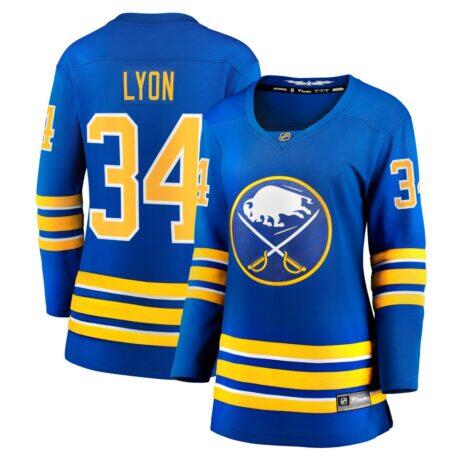 Alex Lyon Buffalo Sabres Fanatics Women's Home Breakaway Jersey - - Front View