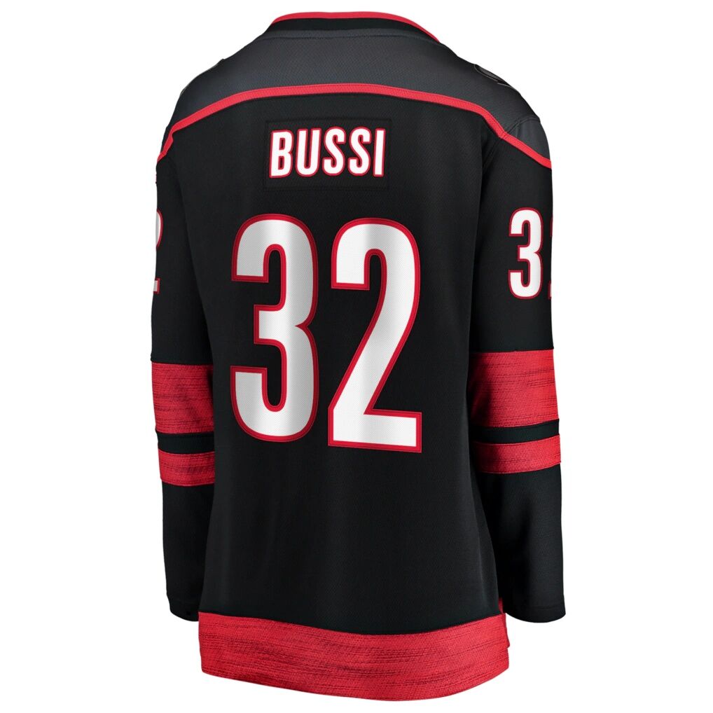 Brandon Bussi Carolina Hurricanes Fashion7 Women's Home Breakaway Jersey