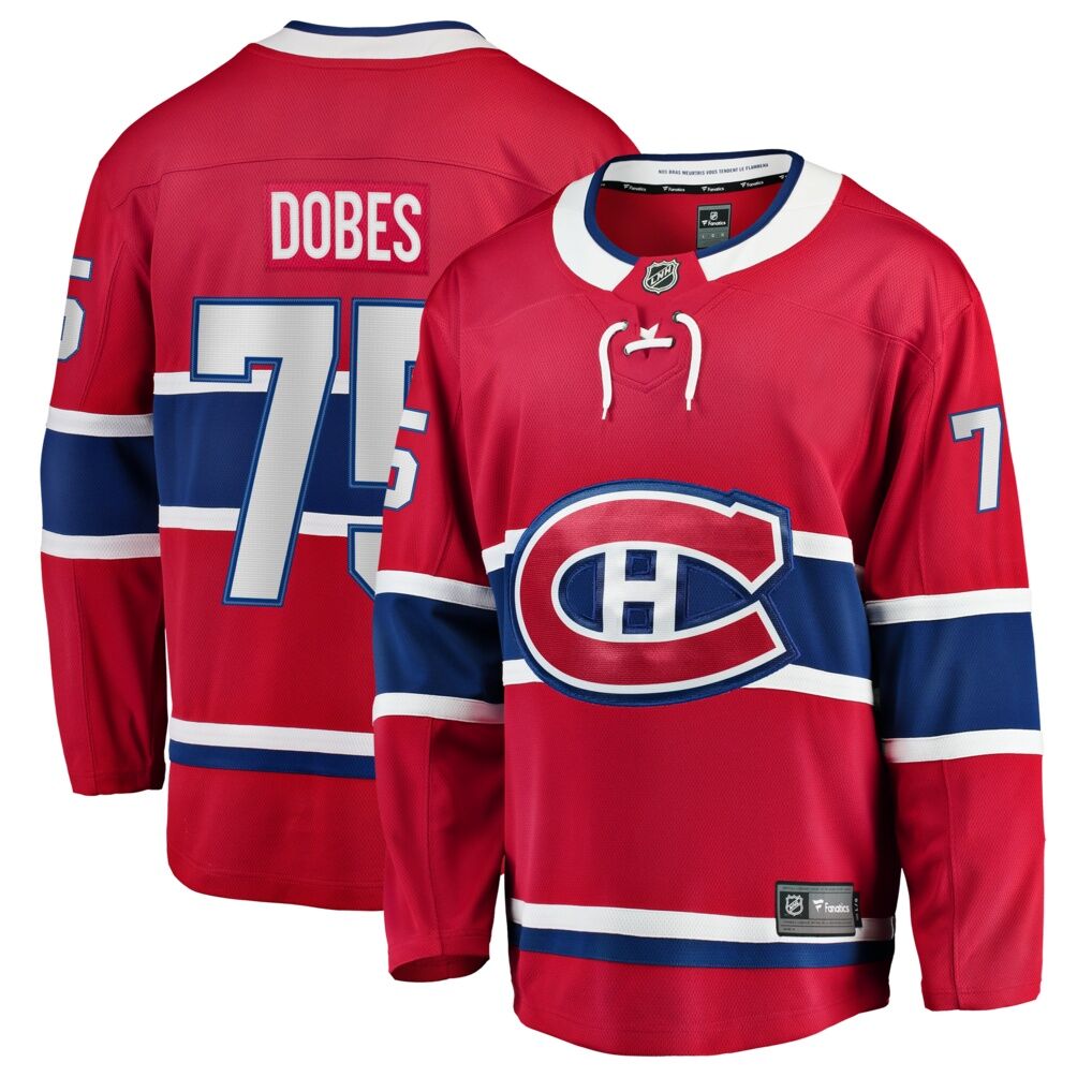 Jakub Dobes Montreal Canadiens Fashion7 Home Breakaway Jersey