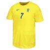 Vini Jr. Brazil National Team Nike Youth Name & Number T-Shirt - Yellow - Side View