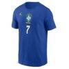 Vini Jr. Brazil National Team Jordan Brand Name & Number T-Shirt - Royal - Side View