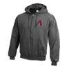 Arizona Diamondbacks Champion Powerblend Full-Zip Hoodie - Charcoal - Side View