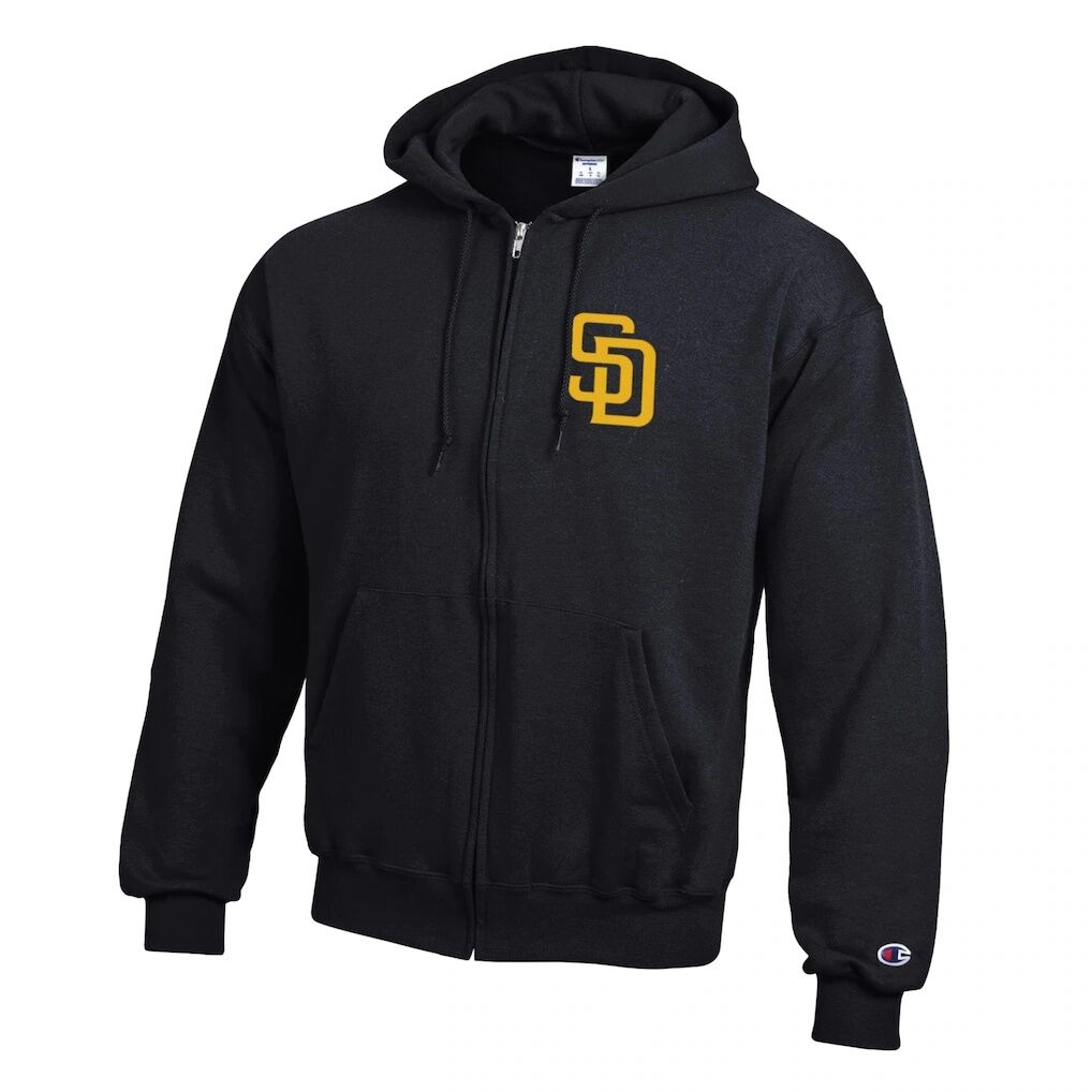 San Diego Padres Champion Powerblend Full-Zip Hoodie