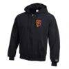 San Francisco Giants Champion Powerblend Full-Zip Hoodie - Black - Side View