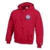 Texas Rangers Champion Powerblend Full-Zip Hoodie - Red - Side View