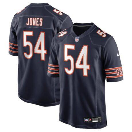 Logan Jones Chicago Bears Nike Team Game Jersey - Navy - Front View