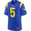 Kamren Kinchens Los Angeles Rams Nike Team Game Jersey - - Side View